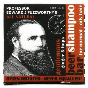 Professor Fuzzworthy's, Пивний шампунь Gentlemans, для нормального волосся - олійне волосся, імбир та хміль, 4,2 унції (120 г)