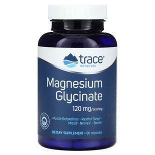 Магний&nbsp;глицинат Trace&nbsp;Minerals (Magnesium&nbsp;Glycinate)&nbsp;90&nbsp;капсул купить в Киеве и Украине