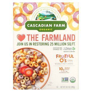 Organic, фруктовые колечки, Cascadian Farm, 10,2 унции (289 г) купить в Киеве и Украине
