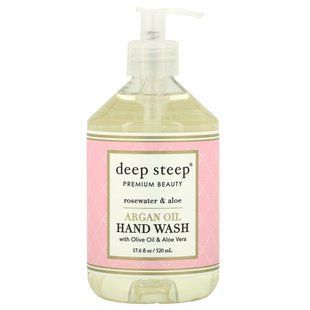 Мыло для рук с аргановым маслом Deep Steep (Argan Oil Hand Wash Rosewater and Aloe) 520 мл розовая вода и алоэ купить в Киеве и Украине