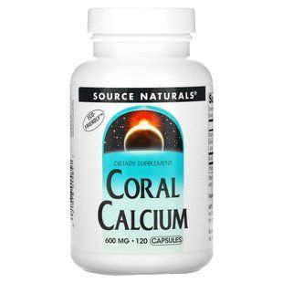 Кальцій з коралів Source Naturals (Coral Calcium) 600 мг 120 капсул