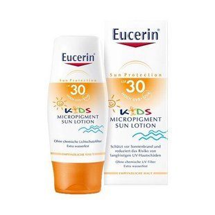Захисне молочко під час засмаги із мікро пігментами для дітей SPF30 Eucerin (Sensitive Protect Kids Mineral Sun Lotion) 150 мл