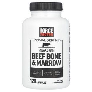Force Factor, Primal Origins&trade; Grass-Fed Beef Bone & Marrow, 120 Capsules купить в Киеве и Украине