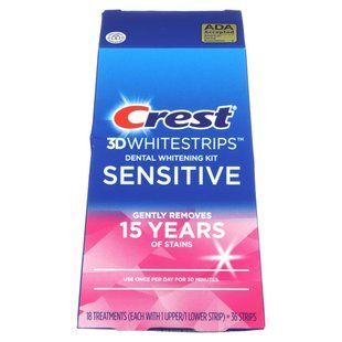 Crest, 3D Whitestrips Dental Whitening Kit, Sensitive, 36 Strips купить в Киеве и Украине