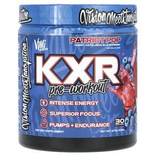 VMI Sports, KXR, передтренувальний комплекс, Patriot Pop, 270 г (9,5 унції)