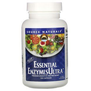 Основні ультра ферменти Source Naturals (Essential Enzymes Ultra) 120 капсул
