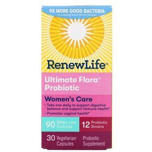Пробиотики для женщин Renew Life 90 миллиардов бактерий 30 капсул купить в Киеве и Украине
