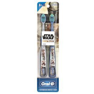 Oral-B, Toothbrushes, Extra Soft, 3+ Yrs, Star Wars, The Mandalorian, 2 Toothbrushes купить в Киеве и Украине
