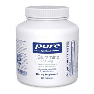 Глютамин Pure Encapsulations (L-Glutamine) 850 мг 250 капсул купить в Киеве и Украине
