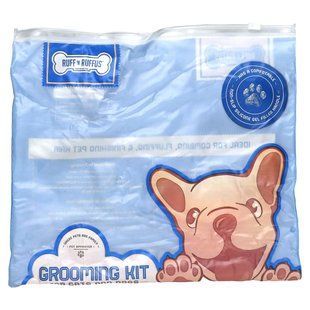 Ruff 'N Ruffus, Grooming Kit for Cats And Dogs, Blue, 1 Silicone Gel Filled Handle купить в Киеве и Украине