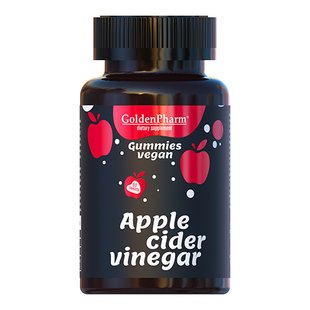 Яблочный уксус GoldenPharm (Apple Cider Vinеgar) 60 мармеладок купить в Киеве и Украине