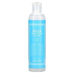 Brightening toner with milk