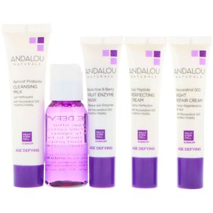 Косметический набор для лица (возрастной), Skin Care Essentials, Andalou Naturals, 5 шт. купить в Киеве и Украине