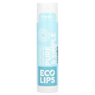 Pure ,Simple, бальзам для губ, Кокосовий, Eco Lips Inc, 015 унцій (425 г)