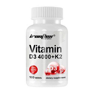IronFlex, Vitamin D3 4000+K2, 100 tab купить в Киеве и Украине