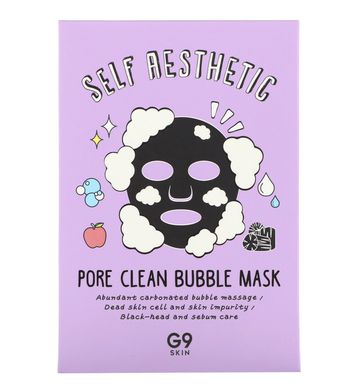 Бульбашкова маска для очищення пор G9skin (Self Aesthetic) 5 шт
