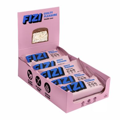 FIZI Chocolate Bar - 10х40g Double Coconut FIZI