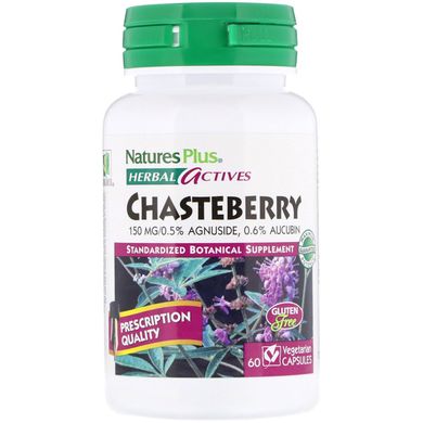 Екстракт плодів Авраамового дерева Nature's Plus (Chasteberry) 150 мг 60 капсул