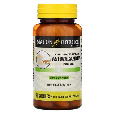 Ашваганда Mason Natural (Ashwagandha) 500 мг 60 капсул