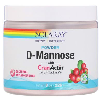 Д-Манноза лимонно-ягодный вкус Solaray (D-Mannose) 2000 мг 216 г купить в Киеве и Украине