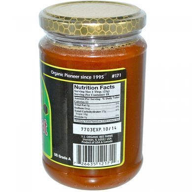 Buckwheat honey чистый Y.S. Eco Bee Farms (Buckwheat Honey) 383 г