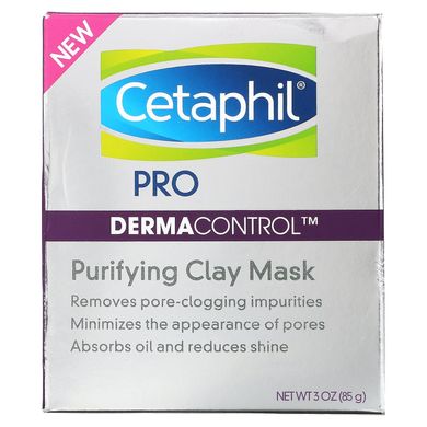 Cetaphil, Pro Derma Control, маска, що очищає, з глини, 3 унції (85 г)
