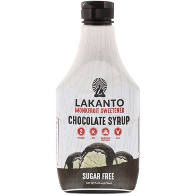 Шоколадний сироп, Chocolate Syrup, Lakanto, 473 мл
