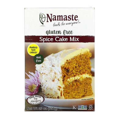 Namaste Foods, Суміш для ванільного пирога, без глютену, 737 г
