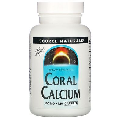 Кальций из кораллов Source Naturals (Coral Calcium) 600 мг 120 капсул купить в Киеве и Украине