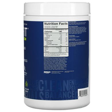 RSP Nutrition, Рослинний протеїновий коктейль TrueFit, замінник їжі, вершкова ваніль, 1,67 фунта (760 г)
