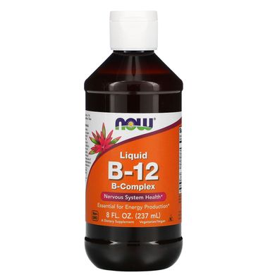 Рідкий комплекс B-12 Now Foods (Liquid B-12 B-Complex) 237 мл