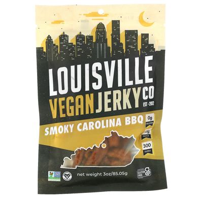 Каролінське барбекю з димком від Реубена, Louisville Vegan Jerky Co, 3 унції (85,05 г)