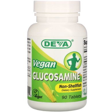 Глюкозамін для вегетаріанців Deva (Glucosamine Vegan) 1500 мг 90 таблеток
