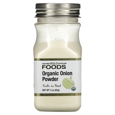 Органічний цибульний порошок California Gold Nutrition (Organic Onion Powder) 70 г