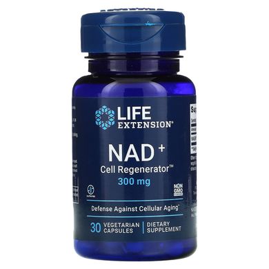 Никотинамид рибозид, NAD+ Cell Regenerator, Life Extension, 300 мг, 30 вегетарианских капсул купить в Киеве и Украине