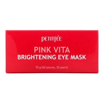 Осветляющая маска для глаз, Pink Vita Brightening Eye Mask, Petitfee, 60 шт купить в Киеве и Украине