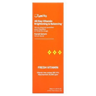 Jumiso, All Day Vitamin Brightening & Balancing Facial Serum, 1.01 fl oz (30 ml) купить в Киеве и Украине