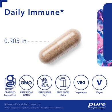 Витамины для иммунитета Pure Encapsulations (Daily Immune) 120 капсул купить в Киеве и Украине
