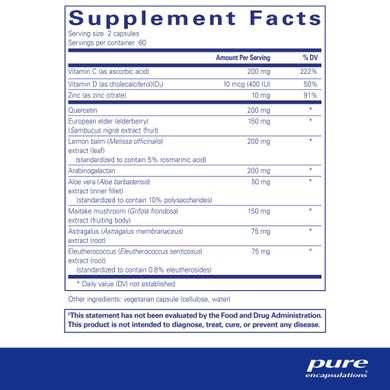 Вітаміни для імунітету Pure Encapsulations (Daily Immune) 120 капсул