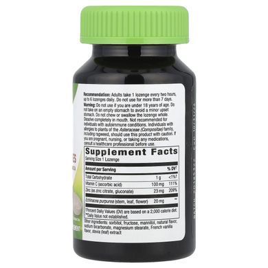 Цинк з ехінацеєю та вітаміном С зі смаком диких ягід Nature's Way (Zinc with Echinacea and Vit C Lozenges Natural Berry Flavor)