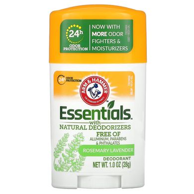 Дезодорант для чоловіків та жінок свіжий Arm & Hammer (Essentials with Natural Deodorizers Deodorant Rosemary Lavender) 28 г