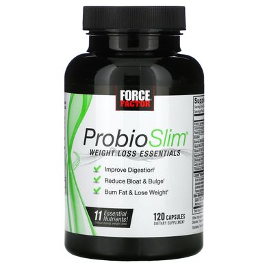 Force Factor, ProbioSlim, незамінні поживні речовини для зниження ваги, 120 капсул