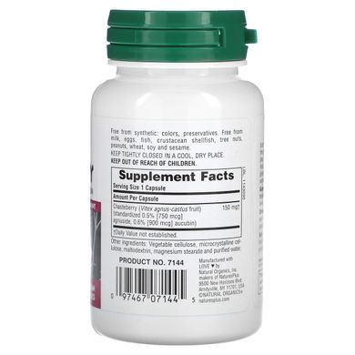 Extract of Chaste Tree fruit Natures Plus (Chasteberry) 150 mg 60 capsules
