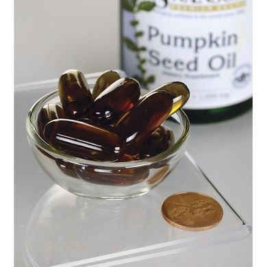 Гарбузова олія, Pumpkin Seed Oil, Swanson, 1000 мг, 100 капсул