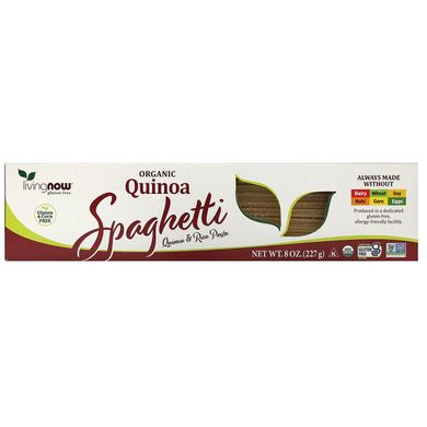 Спагетті з органічної кіноа Now Foods (Organic Quinoa Spaghetti) 227 г
