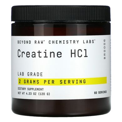 GNC, Beyond Raw, Chemistry Labs, креатин гідрохлорид, 120 г (4,23 унції)