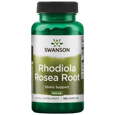Корінь родіоли, Rhodiola Rosea Root, Swanson, 400 мг, 100 капсул