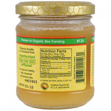 Мед сертифікований YS Eco Bee Farms (Raw Honey) 100% органік 226 г