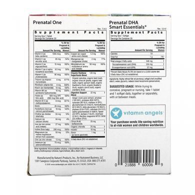 Prenatal multivitamins, on, 1 month (30 tablets + 30 gelatin capsules)