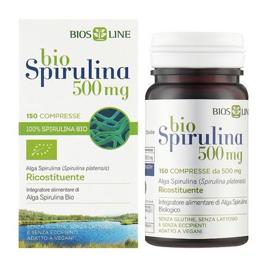 Bio Spirulina 500 mg Bios Line 150 tab купить в Киеве и Украине